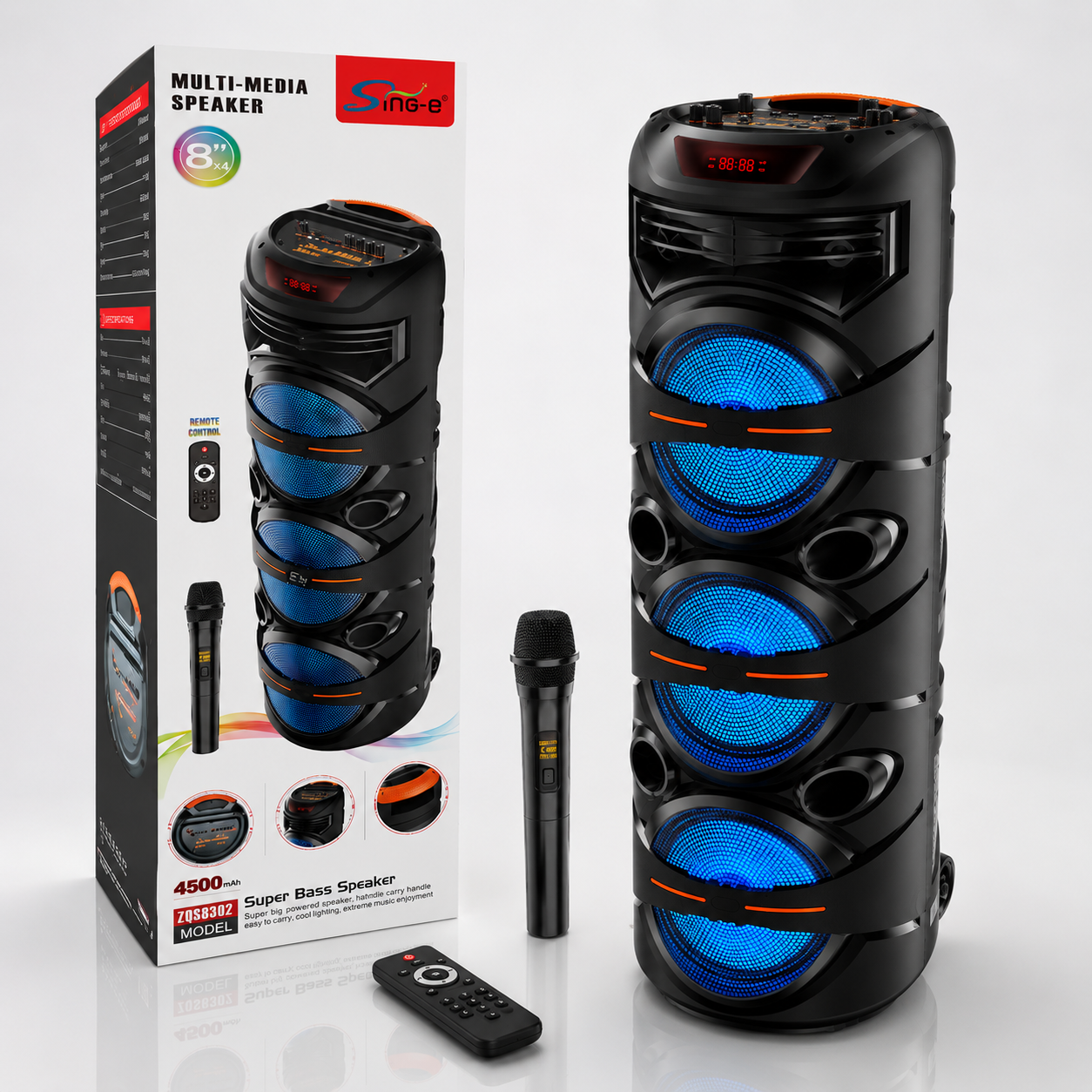 Bluetooth Party Звучник + Безжичен Микрофон
