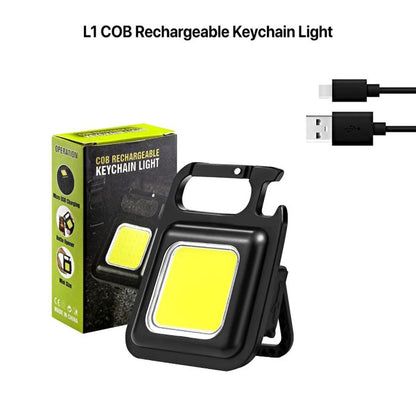 COB Torch Light - Светилки за итни случаи за полнење на USB со клучеви (1+1ГРАТИС)